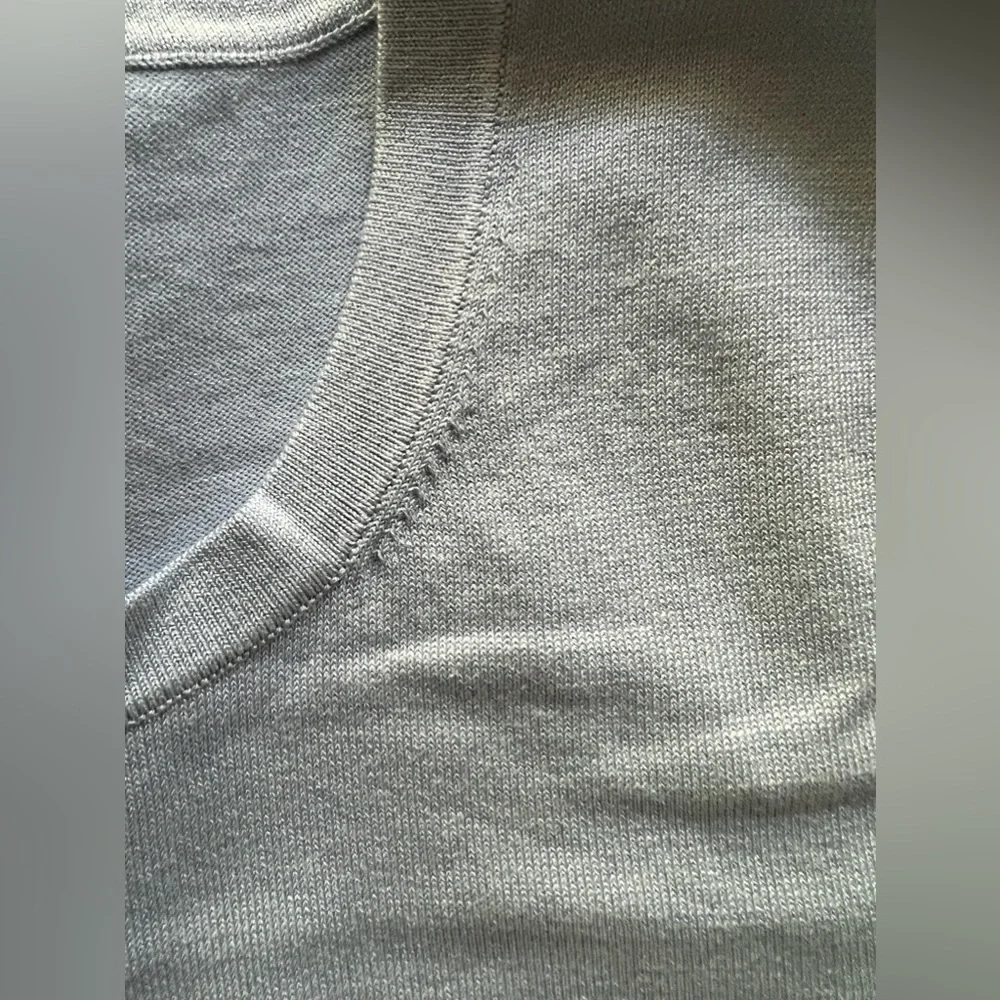 PENDELTON light blue silk , nylon , cotton sweater tank top PL - Picture 4 of 9
